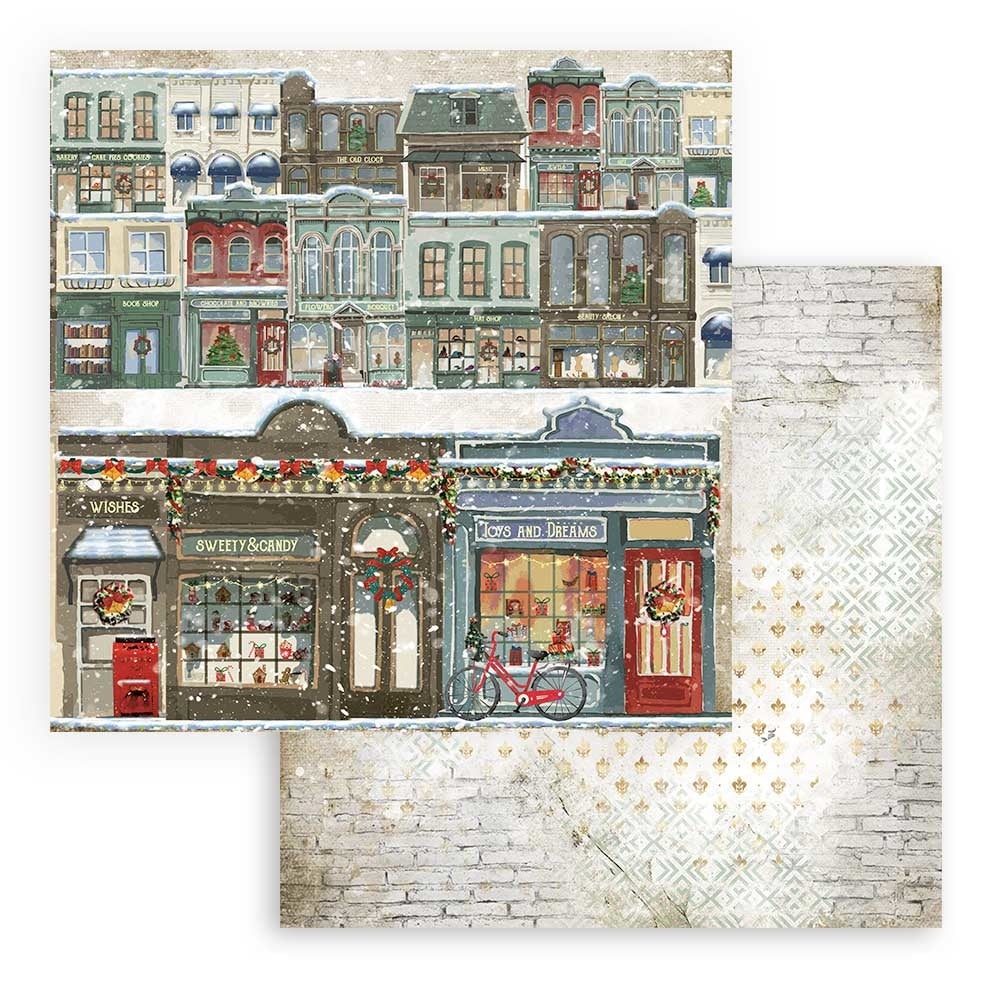 Stamperia Romantic Christmas 12x12 Inch Paper Pack (SBBL96)