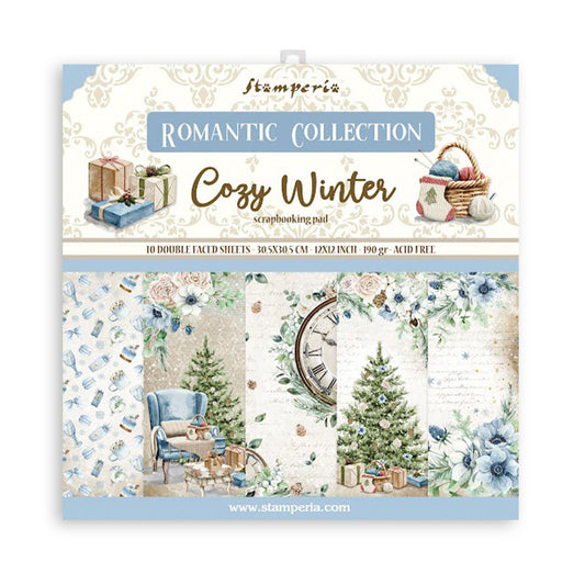 Stamperia Romantic Cozy Winter 12x12 Inch Paper Pack (SBBL120)