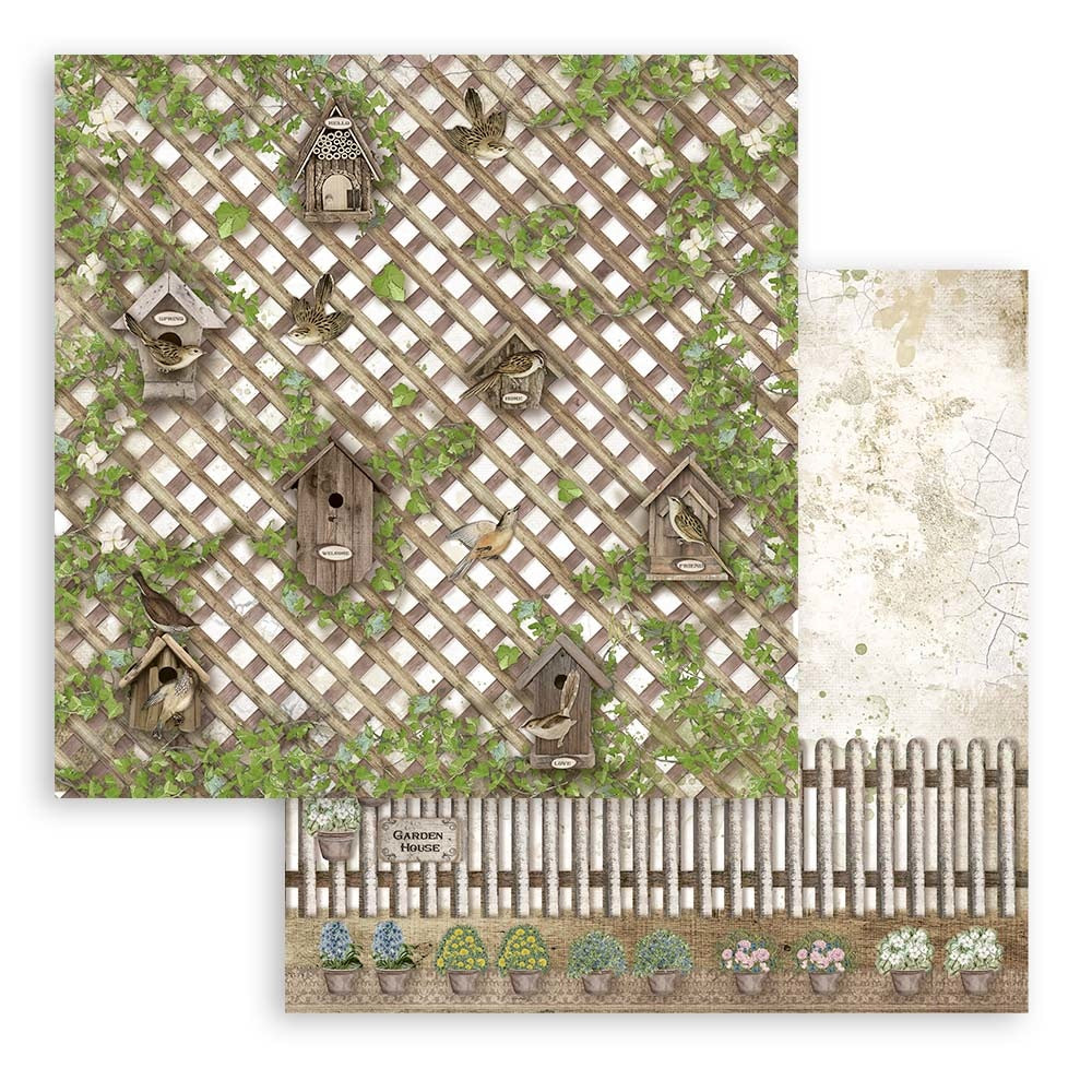 Stamperia Romantic Garden House 6x6 Inch Paper Pack (SBBXS15)