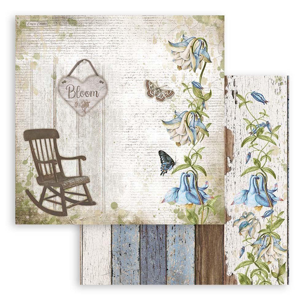 Stamperia Romantic Garden House 8x8 Inch Paper Pack (SBBS54)