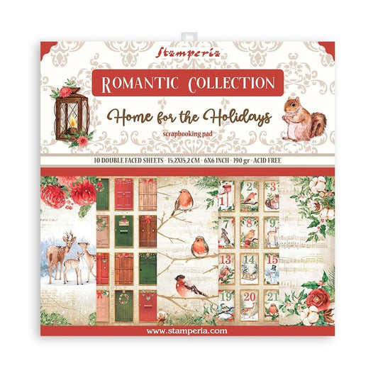 Stamperia Romantic Home for the Holidays 6x6 Inch Paper Pack (SBBXS23)