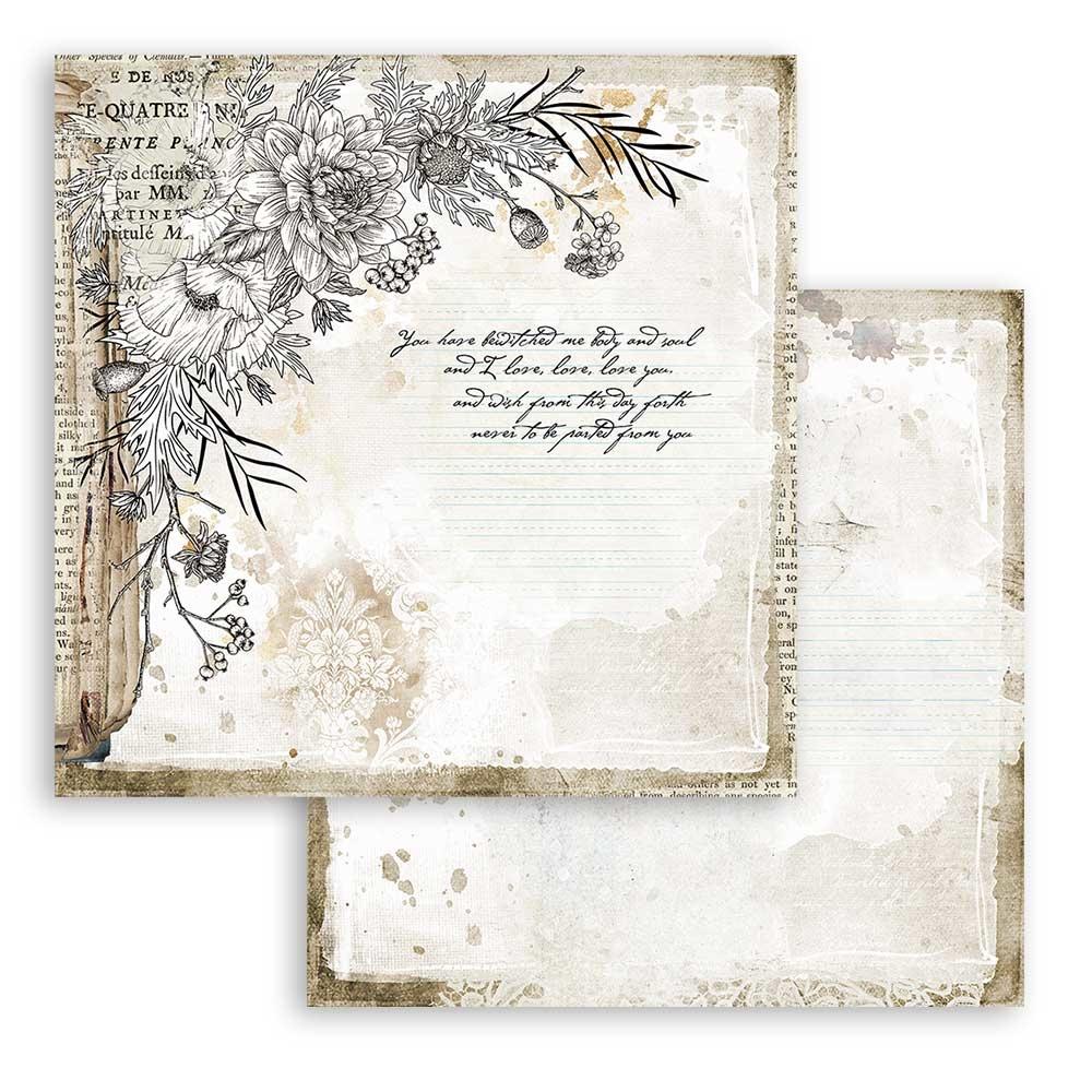 Stamperia Romantic Journal 12x12 Inch Paper Pack (SBBL86)