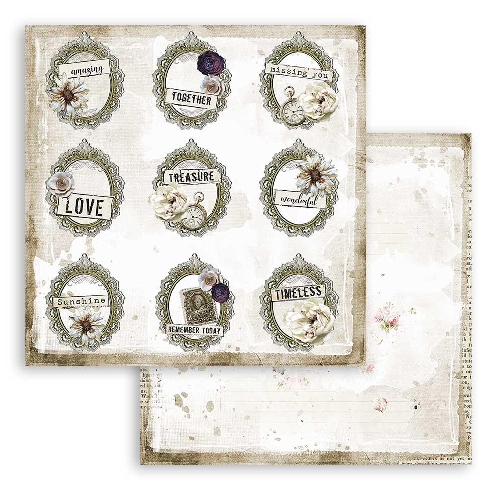 Stamperia Romantic Journal 12x12 Inch Paper Pack (SBBL86)