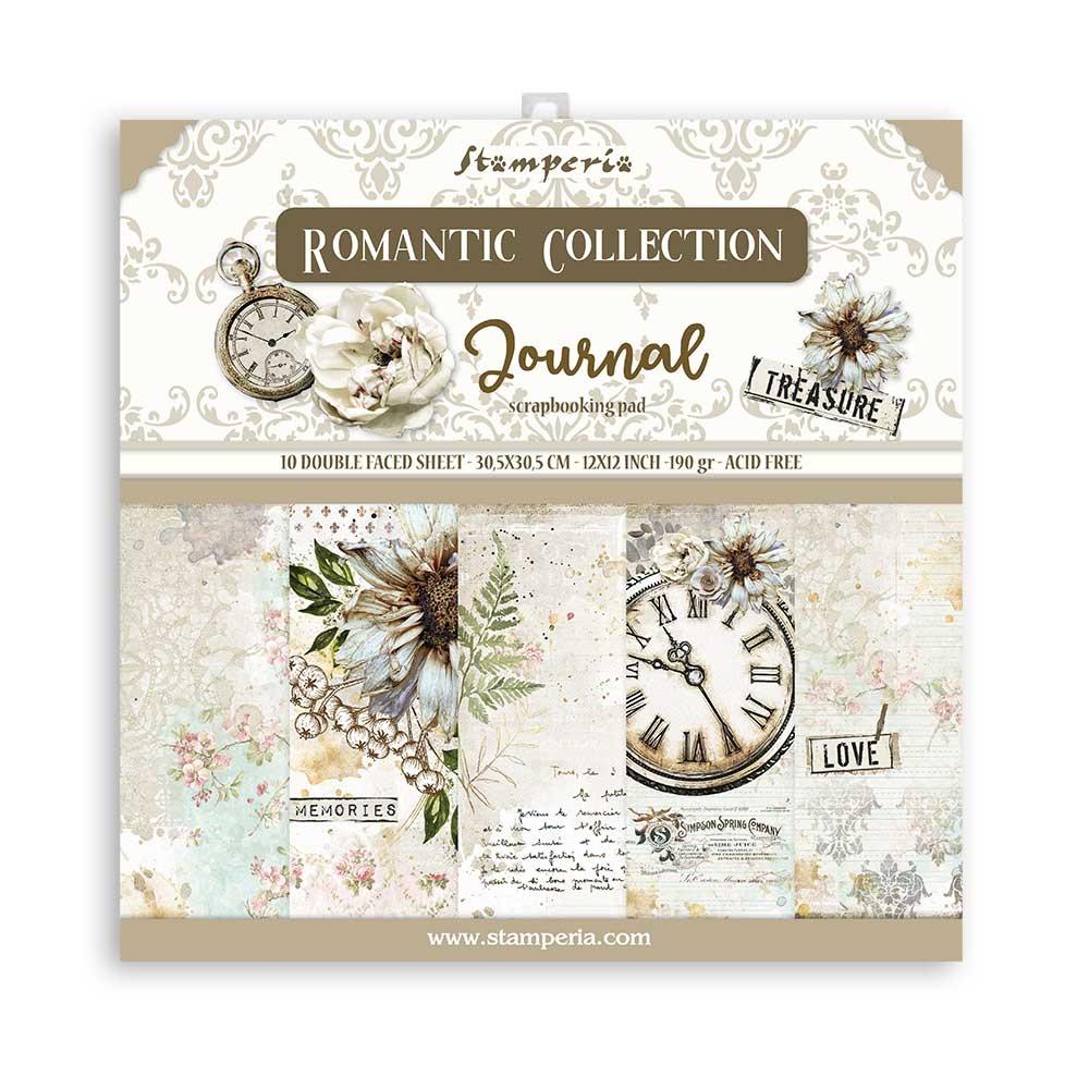 Stamperia Romantic Journal 12x12 Inch Paper Pack (SBBL86)