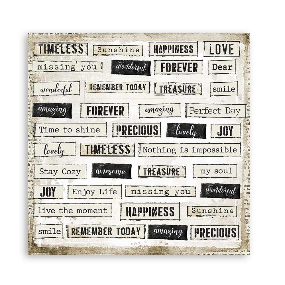 Stamperia Romantic Journal 8x8 Inch Paper Pack (SBBS34)