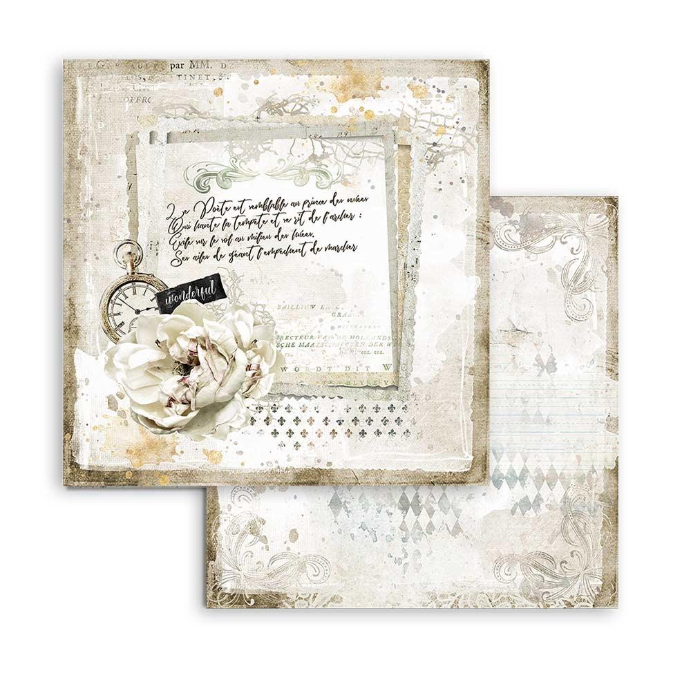 Stamperia Romantic Journal 8x8 Inch Paper Pack (SBBS34)