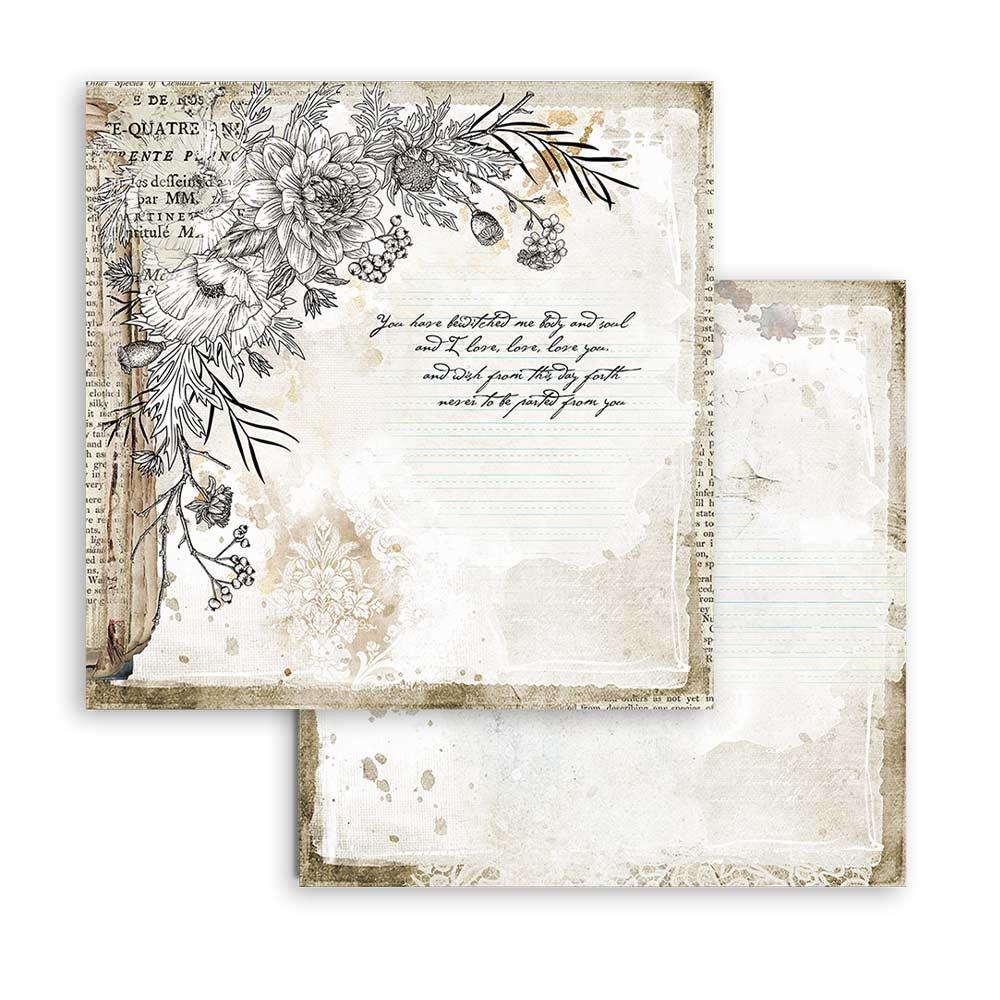 Stamperia Romantic Journal 8x8 Inch Paper Pack (SBBS34)