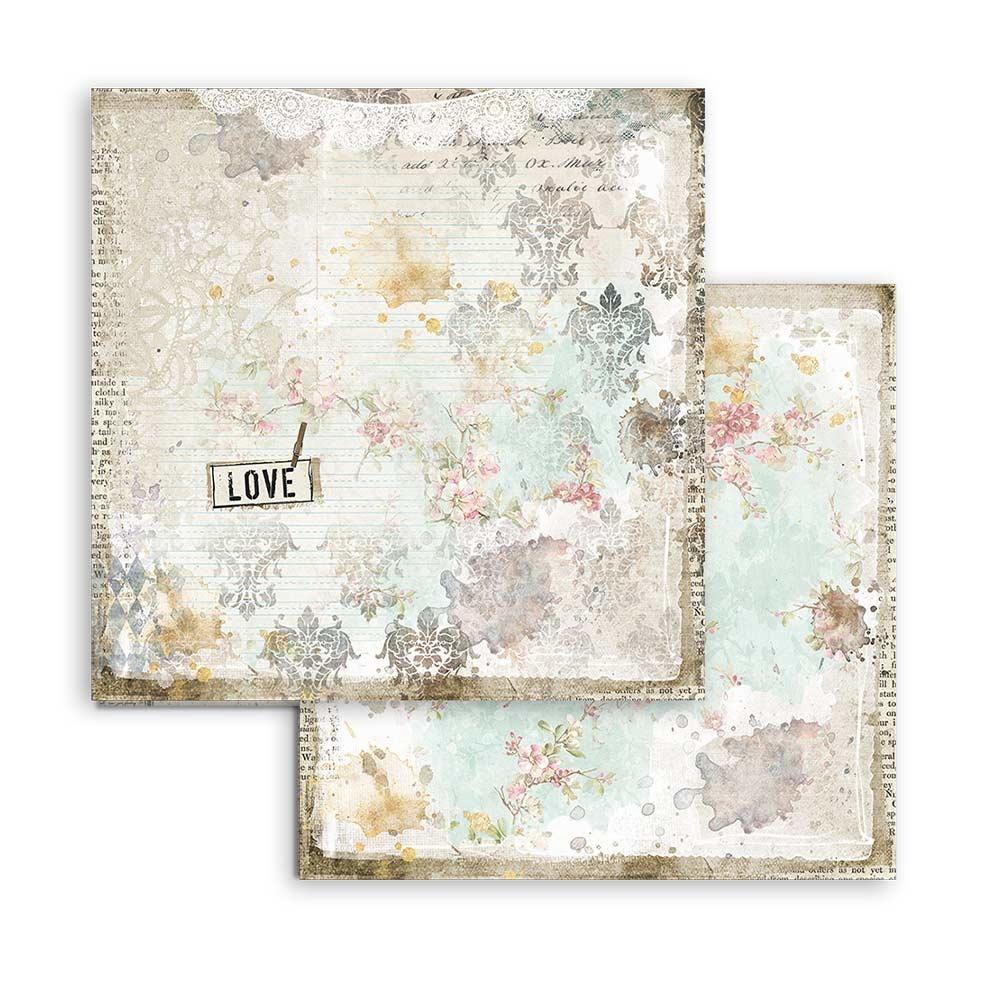 Stamperia Romantic Journal 8x8 Inch Paper Pack (SBBS34)