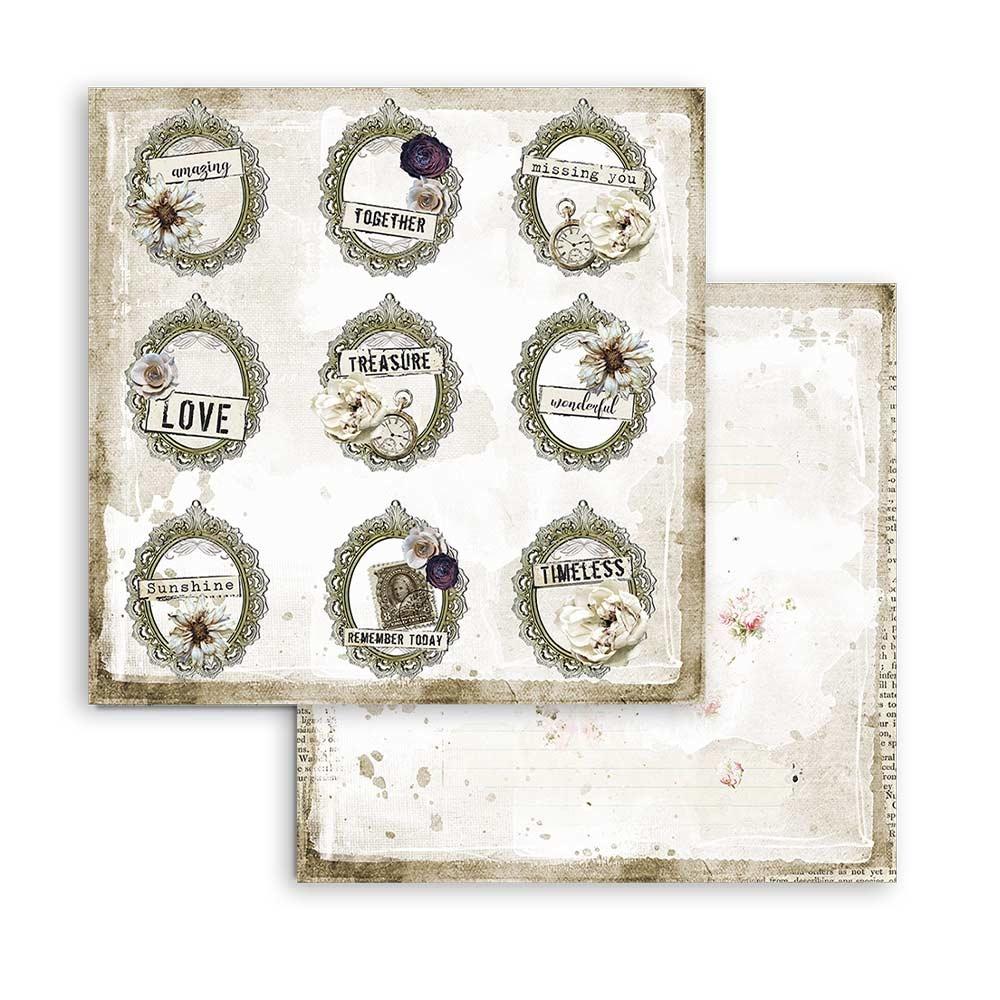 Stamperia Romantic Journal 8x8 Inch Paper Pack (SBBS34)