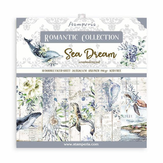 Stamperia Romantic Sea Dream 8x8 Inch Paper Pack (SBBS35)