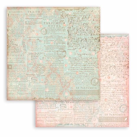 Stamperia Rose Parfum Maxi Background 12x12 Inch Paper Pack (SBBL126)