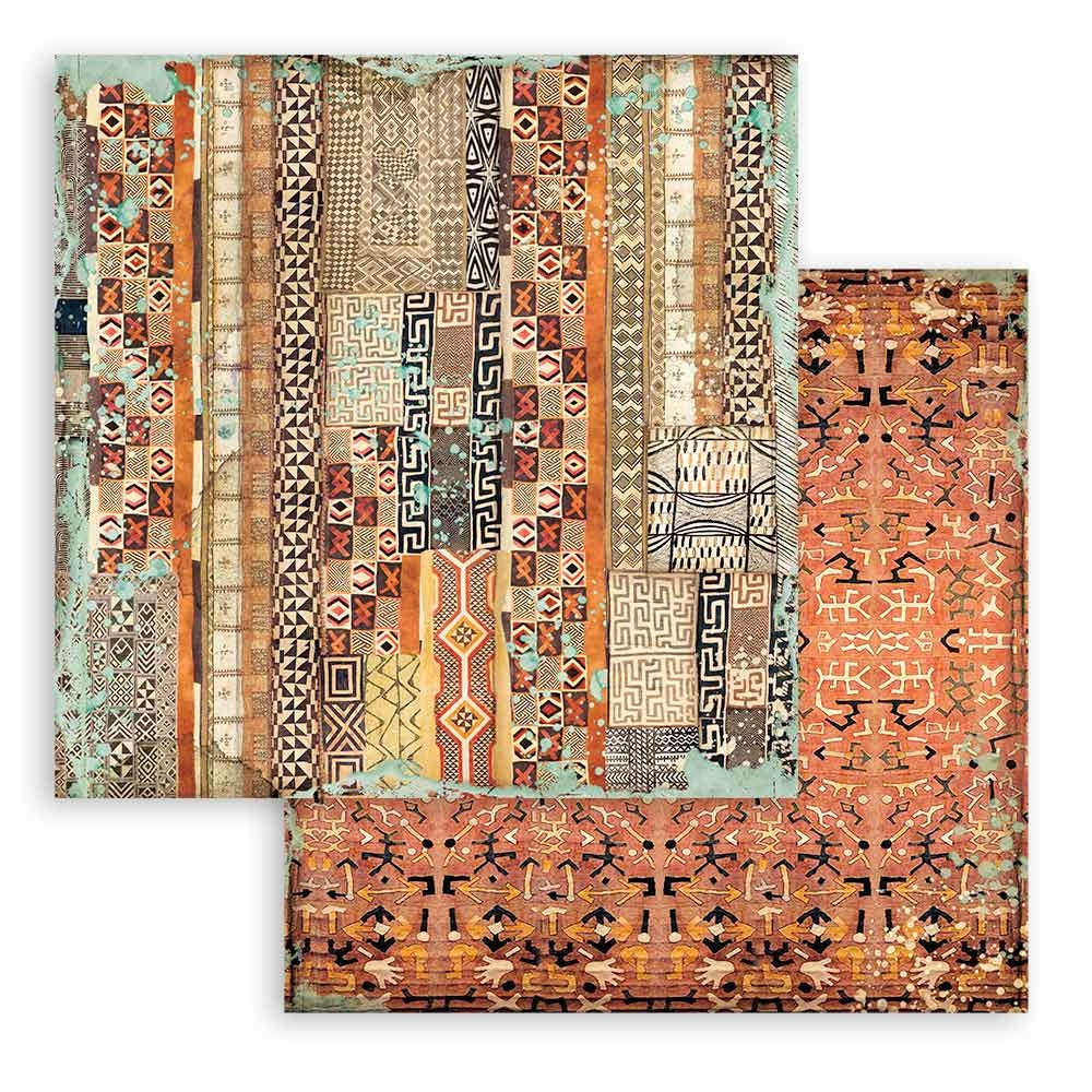 Stamperia Savana Maxi Backgrounds 12x12 Inch Paper Pack (SBBL109)