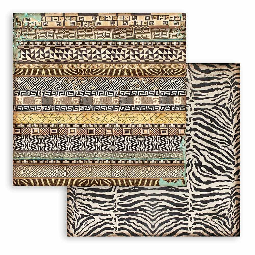 Stamperia Savana Maxi Backgrounds 12x12 Inch Paper Pack (SBBL109)