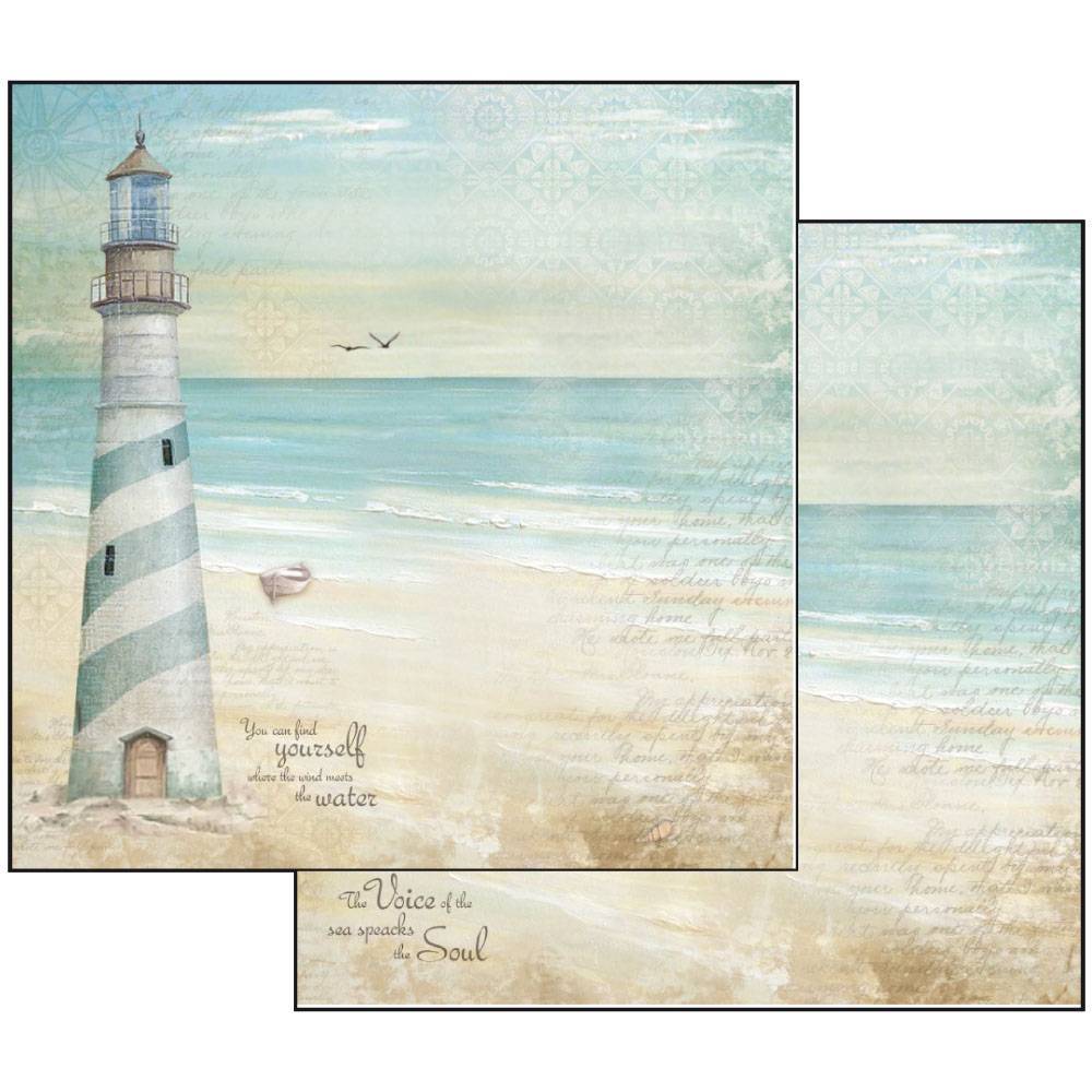 Stamperia Sea Land 12x12 Inch Paper Pack SBBL37