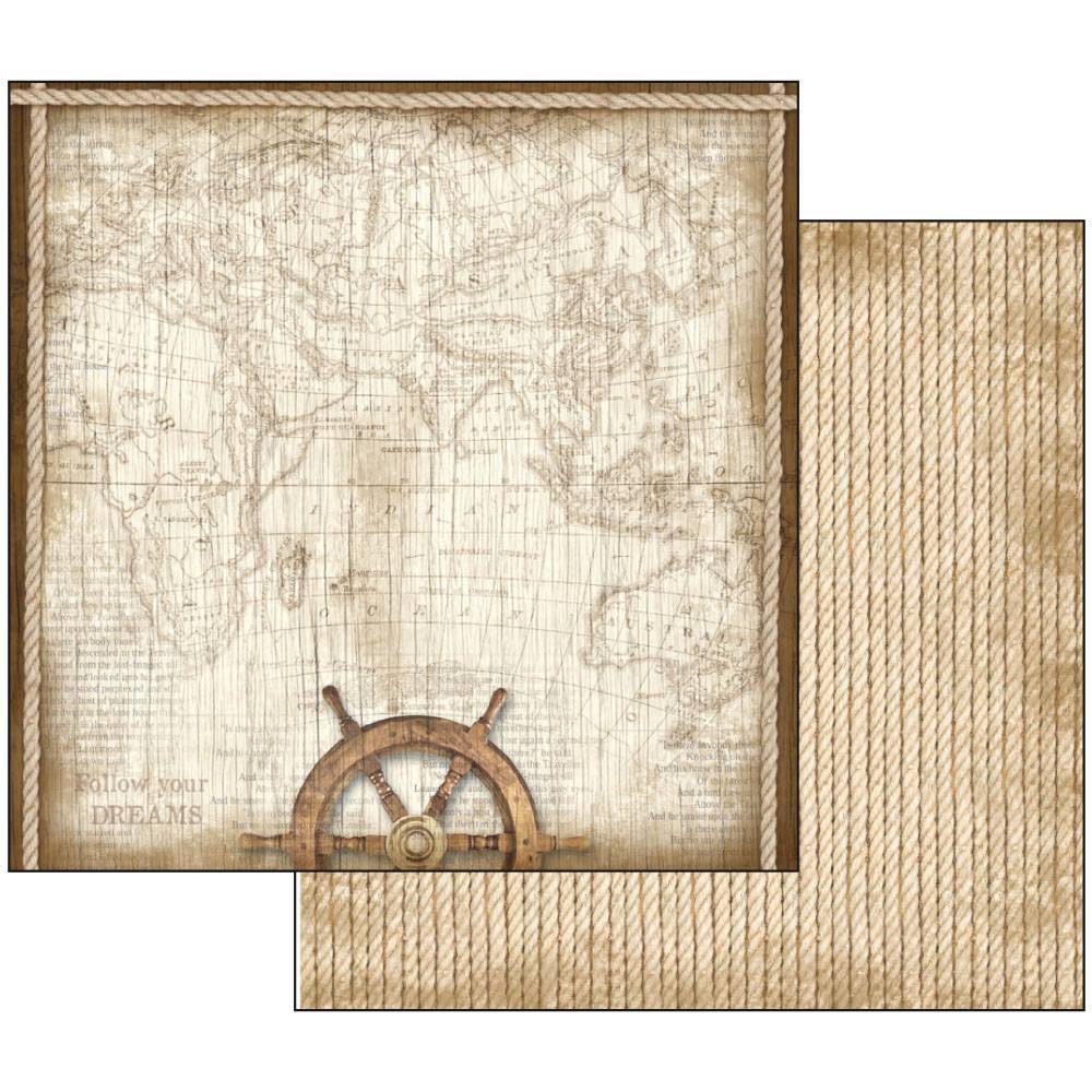Stamperia Sea Land 12x12 Inch Paper Pack SBBL37