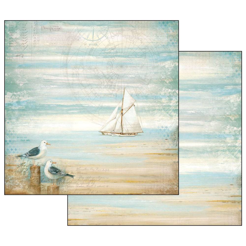 Stamperia Sea Land 12x12 Inch Paper Pack SBBL37