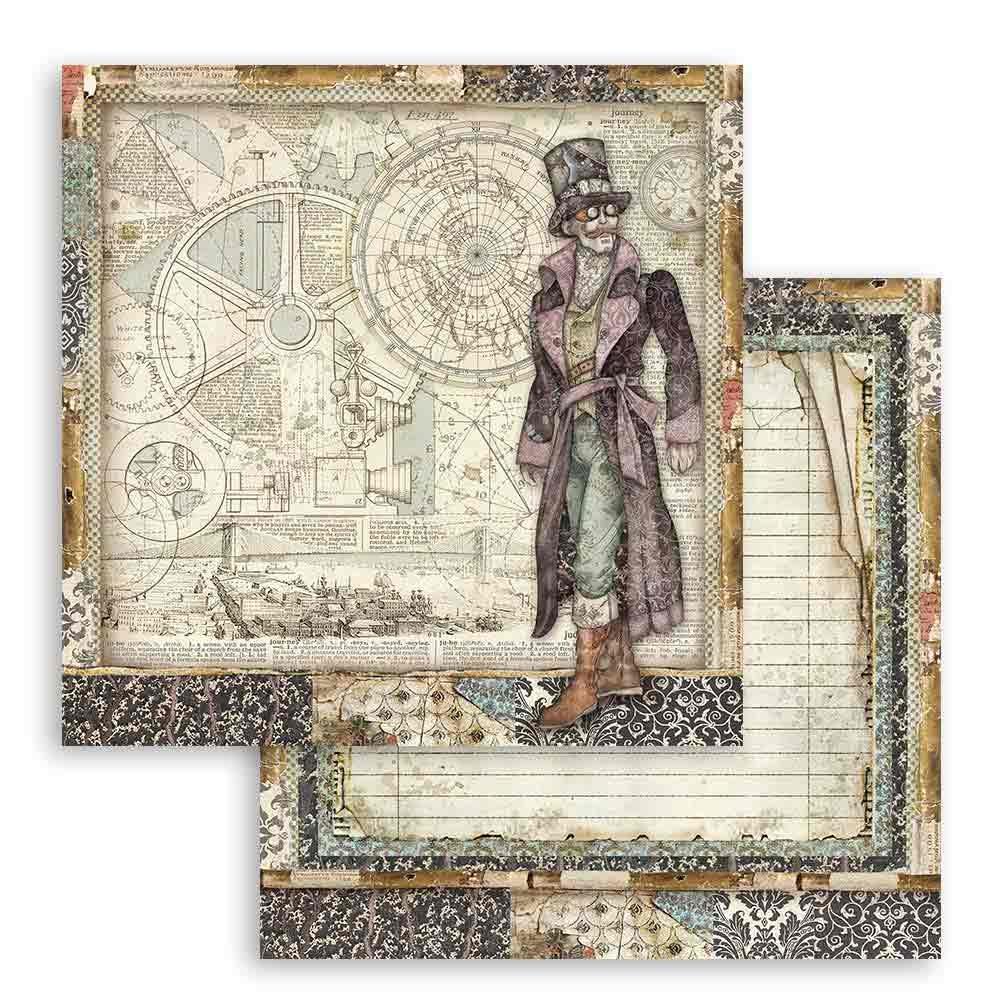Stamperia Sir Vagabond 12x12 Inch Paper Pack (SBBL80)