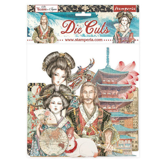 Stamperia Sir Vagabond in Japan Die Cuts (DFLDC50)