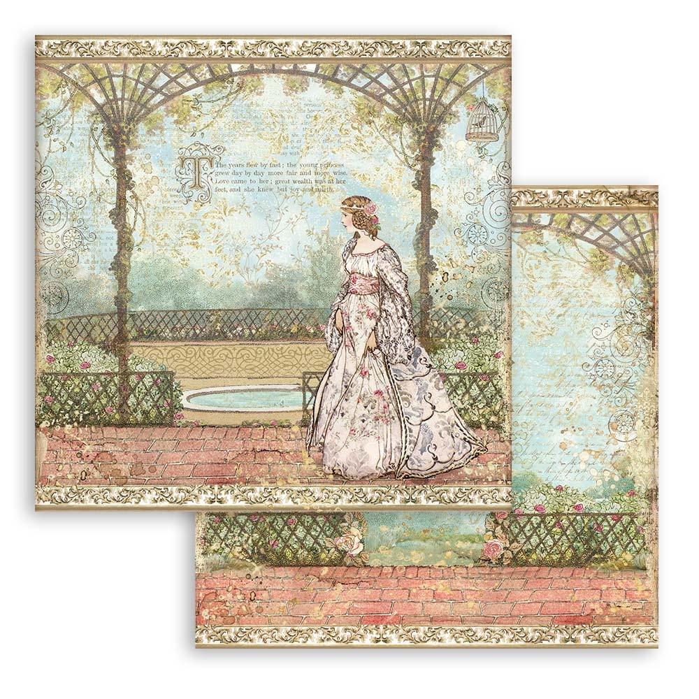Stamperia Sleeping Beauty 8x8 Inch Paper Pack (SBBS38)