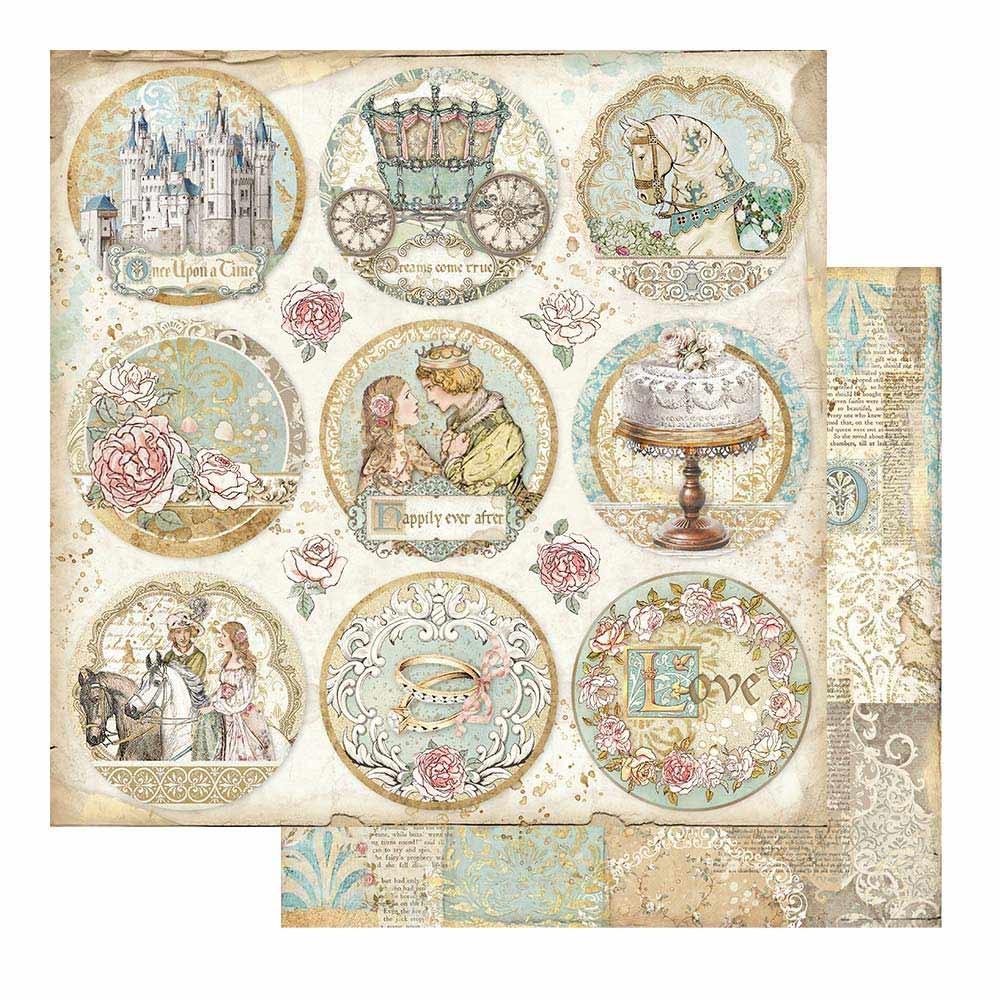 Stamperia Sleeping Beauty 8x8 Inch Paper Pack (SBBS38)
