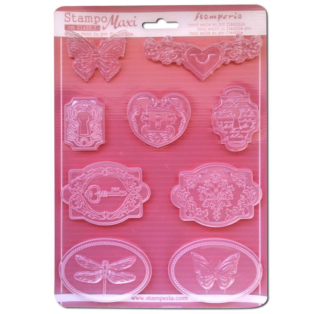 Stamperia Soft maxi Mould Spring Garden (K3PTA446)