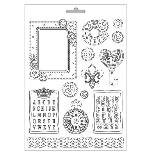 Stamperia Soft maxi Mould Steampunk Gears (K3PTA439) -|