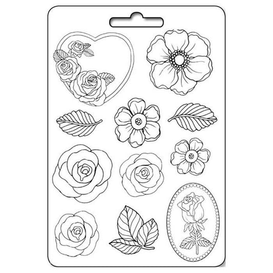 Stamperia Soft Maxi Moulds Roses (K3PTA430)