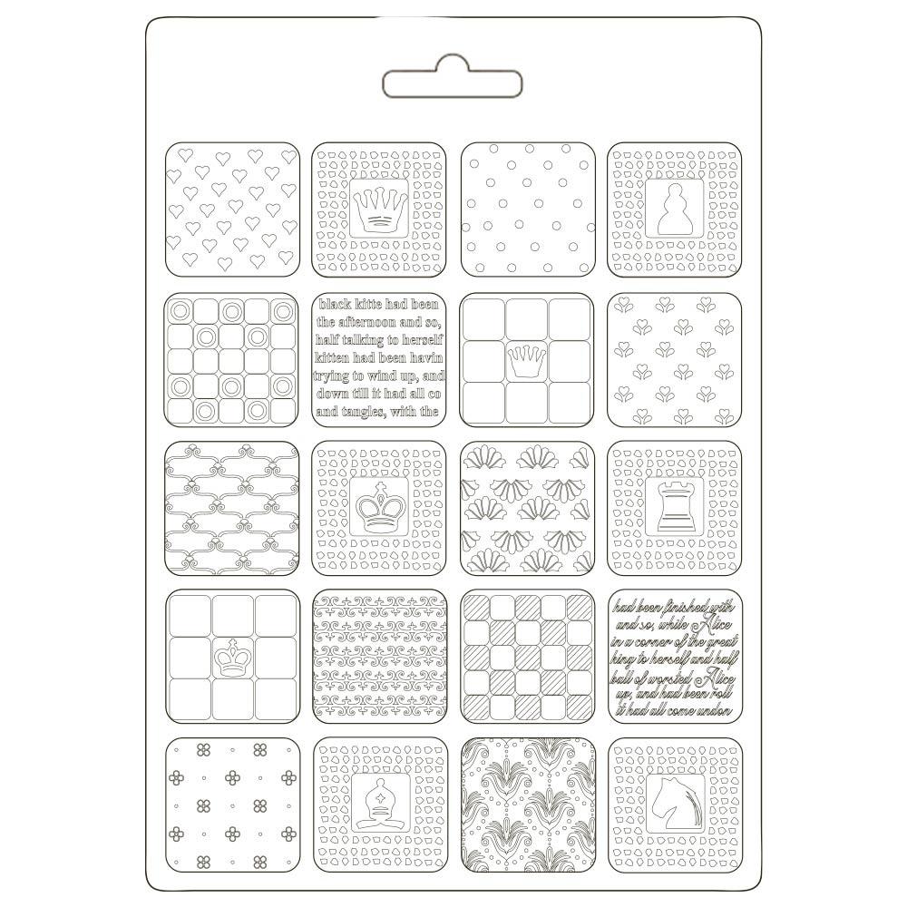 Stamperia Soft Mould A5 Alice Patchwork (K3PTA589)