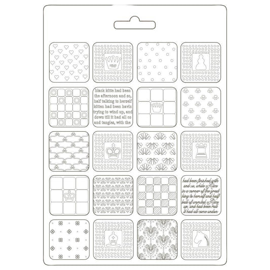 Stamperia Soft Mould A5 Alice Patchwork (K3PTA589)