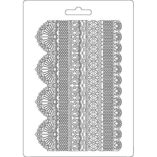 Stamperia Soft Mould A5 Laces K3PTA505