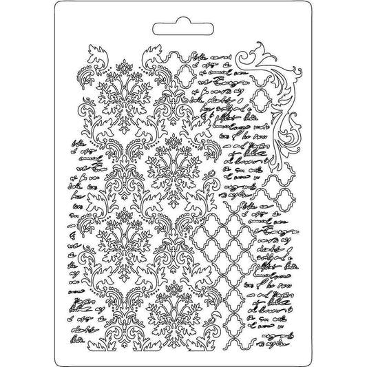 Stamperia Soft Mould A5 Texture with Scriptures (K3PTA503)