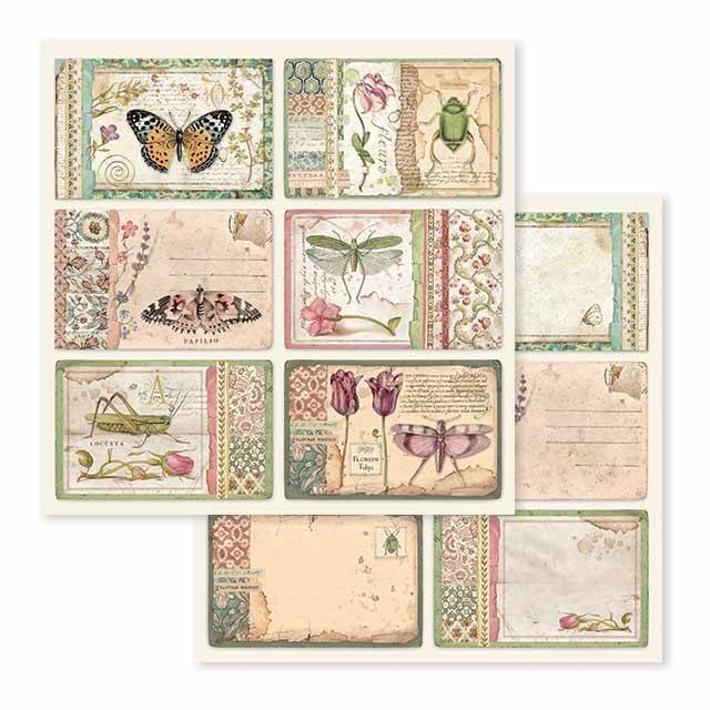 Stamperia Spring Botanic 12x12 Inch Paper Pack SBBL50 for Scrapbooking