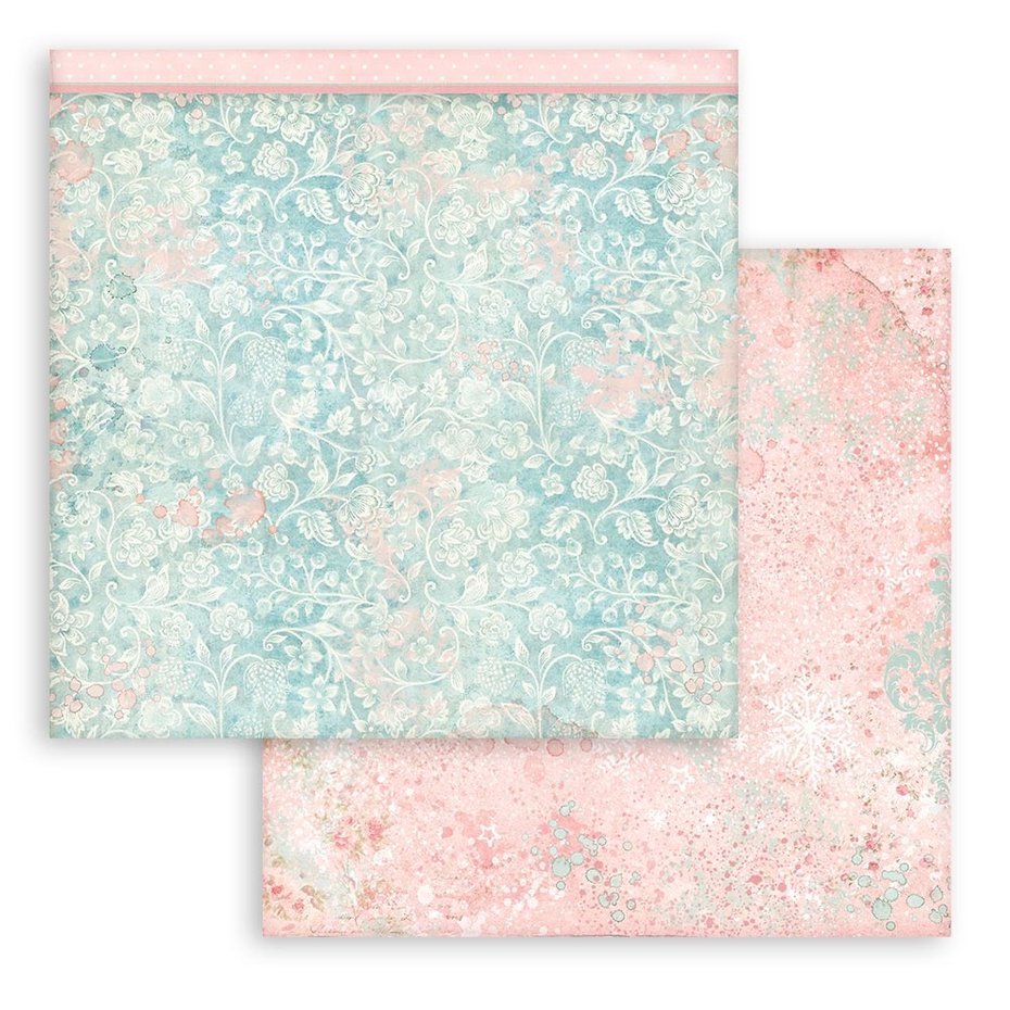 Stamperia Sweet Winter Backgrounds 8x8 Inch Paper Pack (SBBS72)