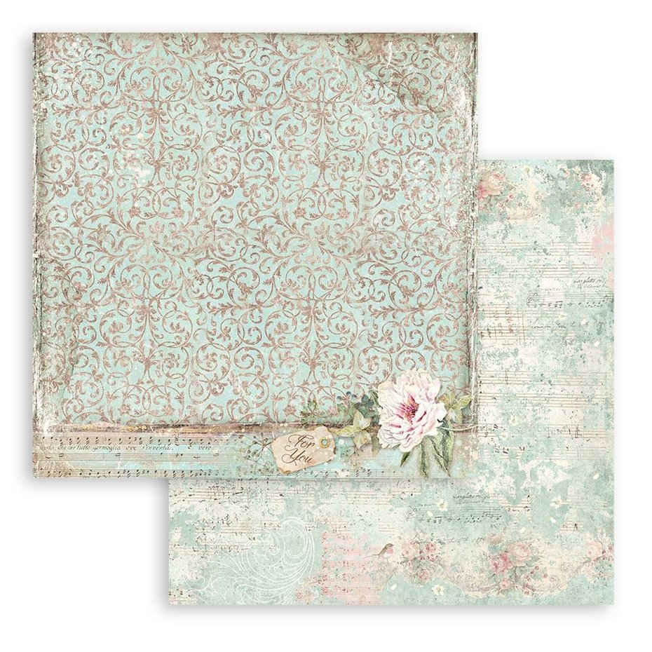 Stamperia Sweet Winter Backgrounds 8x8 Inch Paper Pack (SBBS72)