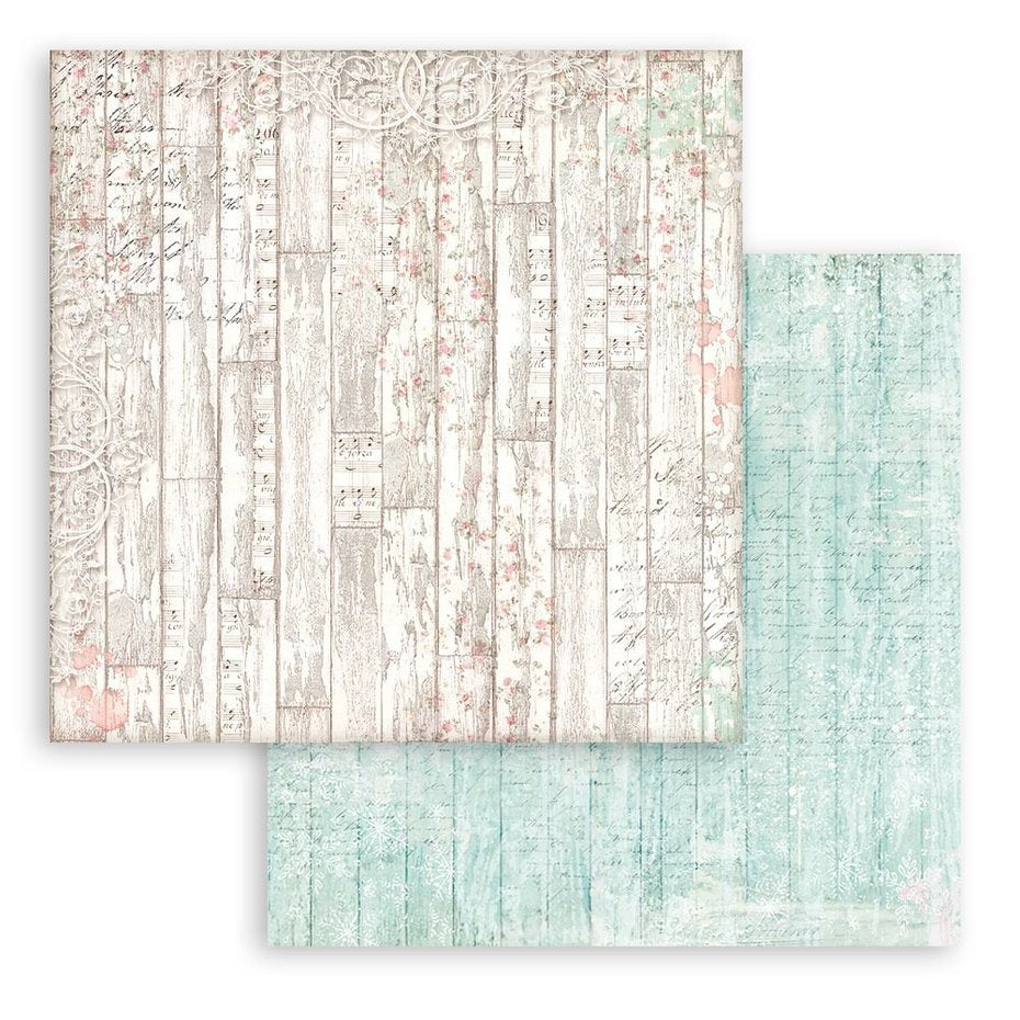 Stamperia Sweet Winter Backgrounds 8x8 Inch Paper Pack (SBBS72)