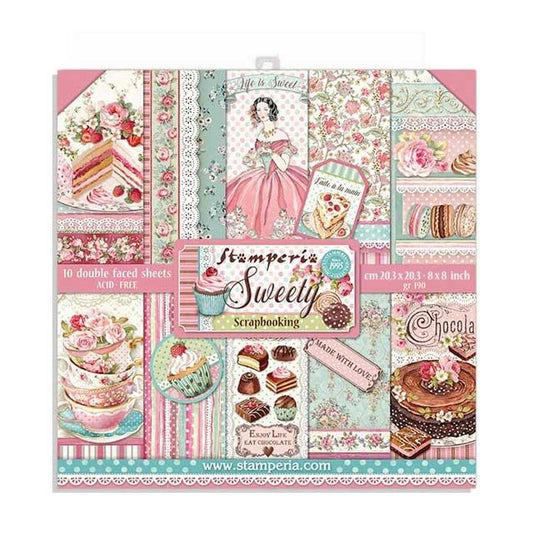 Stamperia Sweety 8x8 Inch Paper Pack (SBBS21)