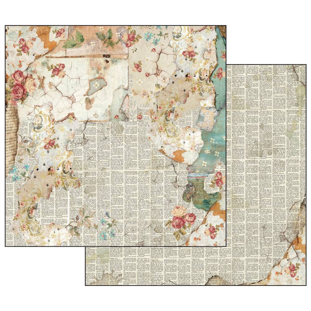 Stamperia Time is an Illusion 12x12 Inch Paper Pad SBBL33 for Scrapbooking