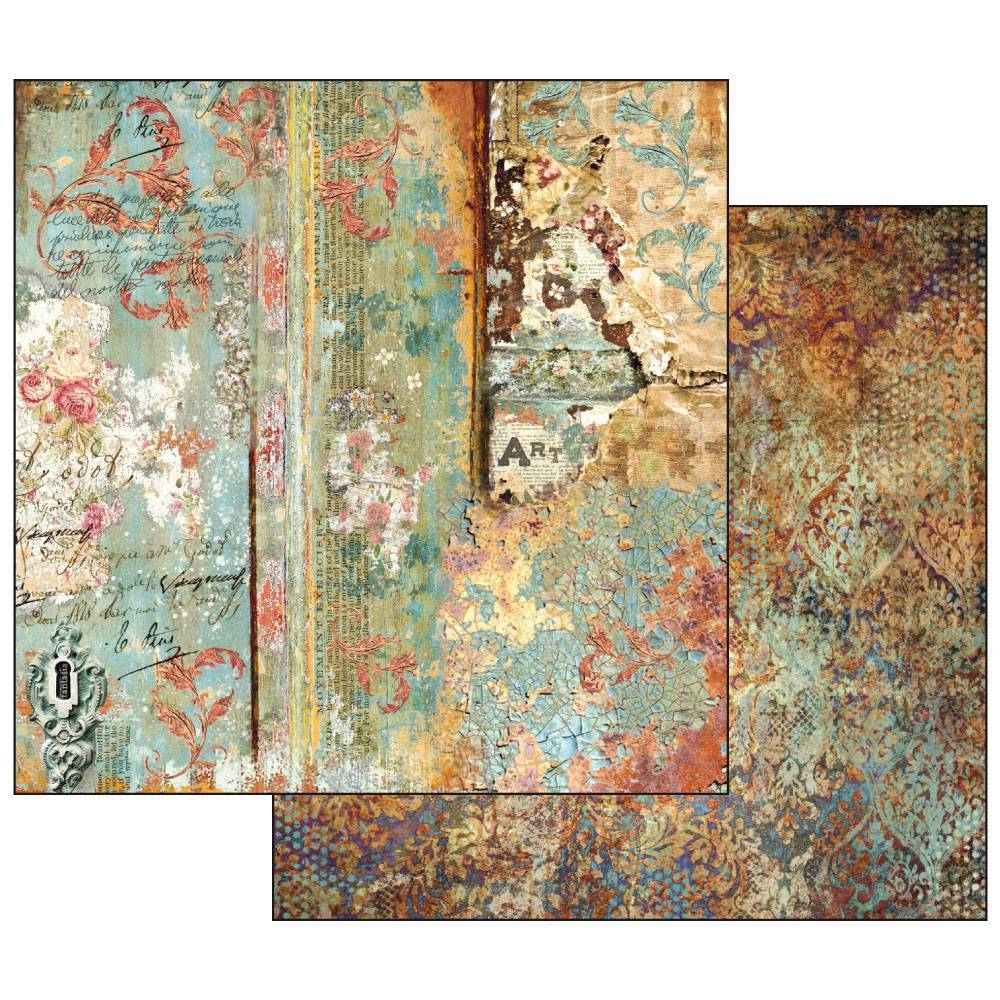 Stamperia Time is an Illusion 12x12 Inch Paper Pad SBBL33 for Scrapbooking