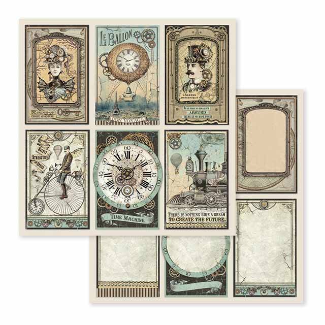 Stamperia Voyages Fantastiques 12x12 Inch Paper Pack SBBL53