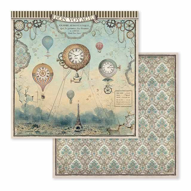 Stamperia Voyages Fantastiques 12x12 Inch Paper Pack SBBL53