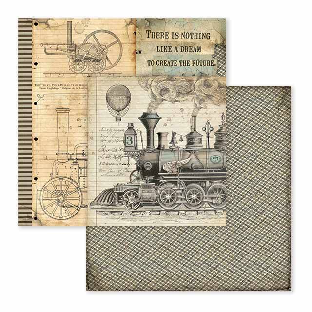 Stamperia Voyages Fantastiques 12x12 Inch Paper Pack SBBL53