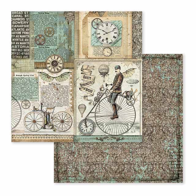 Stamperia Voyages Fantastiques 12x12 Inch Paper Pack SBBL53