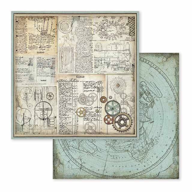 Stamperia Voyages Fantastiques 12x12 Inch Paper Pack SBBL53