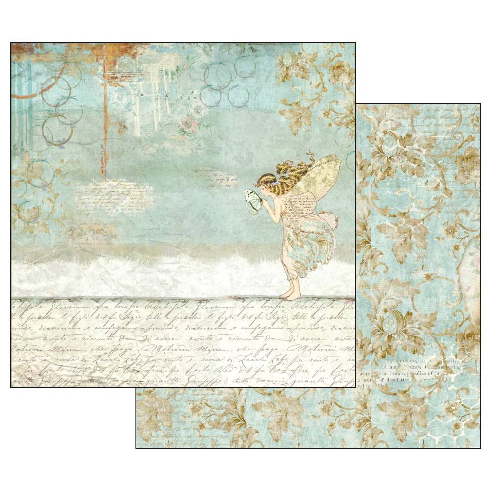 Stamperia Wonderland 12x12 Inch Paper Pack SBBL38 for Scrapbooking