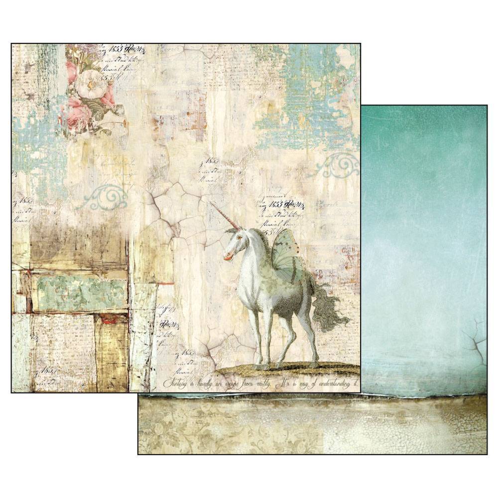 Stamperia Wonderland 12x12 Inch Paper Pack SBBL38 for Scrapbooking